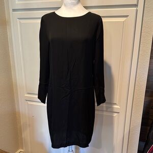 EUC Theory Black Silk Dress